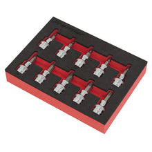 Load image into Gallery viewer, Sealey TRX-Star* Socket Bit Set 10pc 3/8&quot; Sq Drive in Storage Tray (Premier)
