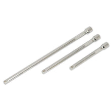 Load image into Gallery viewer, Sealey Extension Bar Set 3pc 1/4&quot; Sq Drive (Premier)
