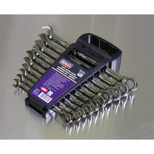Sealey Combination Ratchet Spanner Set 10pc Extra-Long Metric (Premier)