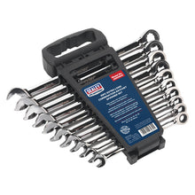 Load image into Gallery viewer, Sealey Combination Ratchet Spanner Set 10pc Extra-Long Metric (Premier)
