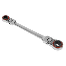 Load image into Gallery viewer, Sealey Ratchet Ring Spanner 4-in-1 Flexi-Head Reversible Metric Platinum Series (Premier)
