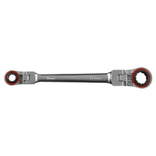 Load image into Gallery viewer, Sealey Ratchet Ring Spanner 4-in-1 Flexi-Head Reversible Metric Platinum Series (Premier)
