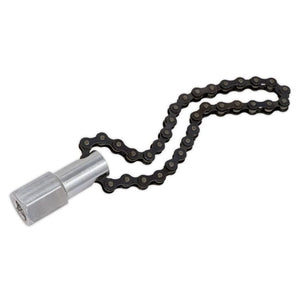 Sealey Oil Filter Chain Wrench 135mm Capacity 1/2" Sq Drive