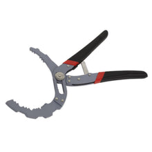 Load image into Gallery viewer, Sealey Oil Filter Pliers Self-Adjusting - Angled
