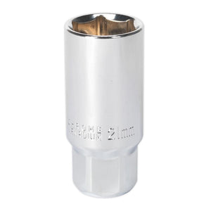 Sealey Spark Plug Socket 21mm 3/8" Sq Drive Magnetic