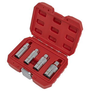 Sealey Spark Plug Socket Set 4pc 3/8" Sq Drive