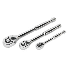 Load image into Gallery viewer, Sealey Ratchet Wrench Set 3pc Pear-Head Flip Reverse (Premier)

