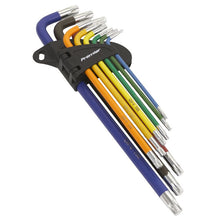 Load image into Gallery viewer, Sealey TRX-Star* Key Set 9pc Colour-Coded Extra-Long (Premier)
