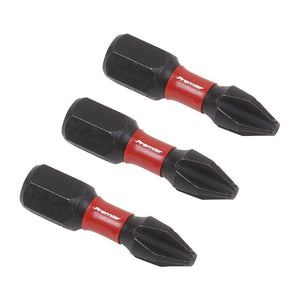 Sealey Phillips #2 Impact Power Tool Bits 25mm - 3pc (Premier)