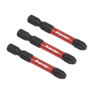 Sealey Phillips #3 Impact Power Tool Bits 50mm - 3pc (Premier)