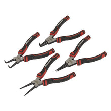 Load image into Gallery viewer, Sealey Circlip Pliers Set 180mm 4pc (Dual Material Grip) (Premier)
