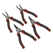 Load image into Gallery viewer, Sealey Circlip Pliers Set 180mm 4pc (Dual Material Grip) (Premier)
