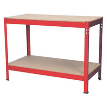 Load image into Gallery viewer, Sealey Workbench Steel Wooden Top 1.2M

