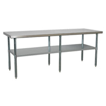 Load image into Gallery viewer, Sealey Stainless Steel Workbench 2.1M
