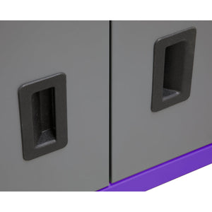 Sealey Topchest & Rollcab Combination 6 Drawer Ball-Bearing Slides - Purple/Grey
