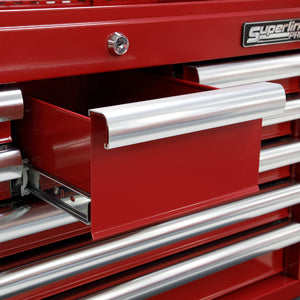 Sealey Topchest 8 Drawer Ball-Bearing Slides - Red