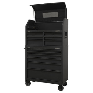 Sealey 12 Drawer Toolchest Combination, Power Bar - Black