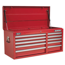 Load image into Gallery viewer, Sealey Topchest 10 Drawer Ball-Bearing Slides Heavy-Duty 1025mm - Red
