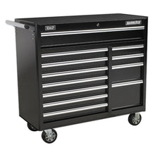 Load image into Gallery viewer, Sealey Rollcab 12 Drawer Heavy-Duty Ball-Bearing Slides Black
