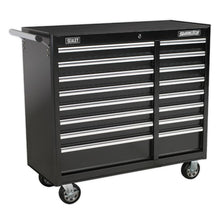 Load image into Gallery viewer, Sealey Rollcab 16 Drawer Heavy-Duty Ball-Bearing Slides Black
