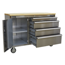 Load image into Gallery viewer, Sealey Mobile Stainless Steel Tool Cabinet 4 Drawer
