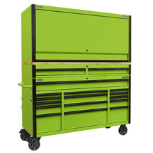 Load image into Gallery viewer, Sealey 15 Drawer 1549mm Mobile Trolley, Wooden Worktop, Hutch, 2 Drawer Riser
