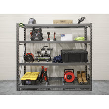 Load image into Gallery viewer, Sealey Heavy-Duty Racking Unit, 4 Mesh Shelves 640kg Capacity Per Level 1956mm
