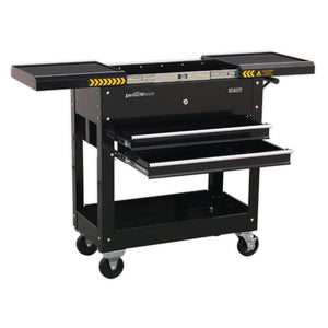 Sealey Mobile Tool & Parts Trolley - Black