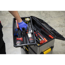 Load image into Gallery viewer, Sealey Mobile Stainless Steel/Composite Toolbox - 3 Compartment
