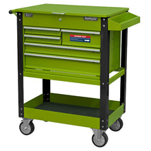 Load image into Gallery viewer, Sealey Heavy-Duty Mobile Tool &amp; Parts Trolley - 5 Drawers &amp; Lockable Top - Hi-Vis Green
