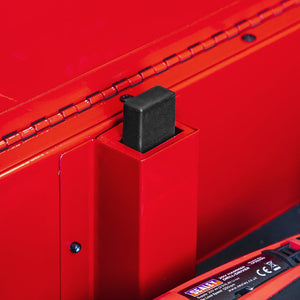 Sealey Heavy-Duty Mobile Tool & Parts Trolley - 5 Drawers & Lockable Top - Red