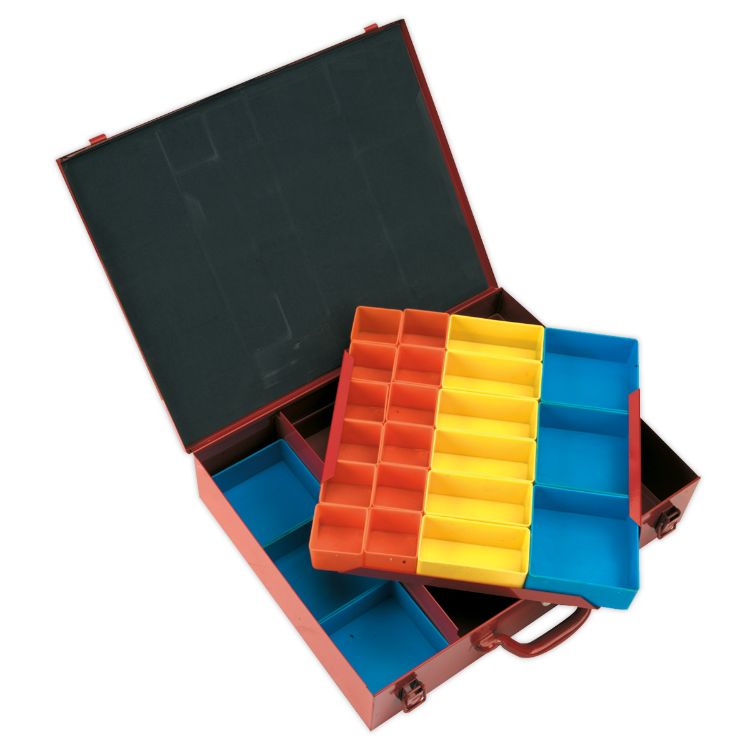 Sealey Metal Case 2-Layer, 27 Storage Bins