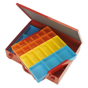 Sealey Metal Case 2-Layer, 27 Storage Bins