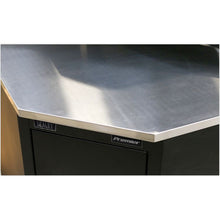 Load image into Gallery viewer, Sealey Stainless Steel Corner Worktop 930mm
