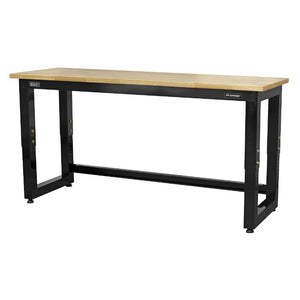 Sealey Steel Adjustable Workbench, Wooden Worktop 1830mm - Heavy-Duty