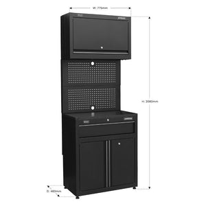 Sealey Rapid-Fit 1 Drawer Cabinet & Wall Cupboard