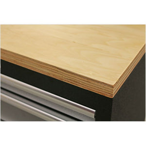 Sealey Superline PRO 4.9M Storage System - Pressed Wood Worktop (APMSSTACK16W)