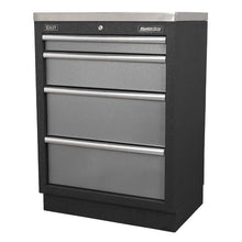 Load image into Gallery viewer, Sealey Modular 4 Drawer Cabinet 680mm
