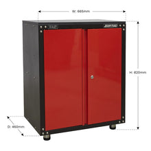 Load image into Gallery viewer, Sealey Modular 2 Door Cabinet, Worktop 665mm
