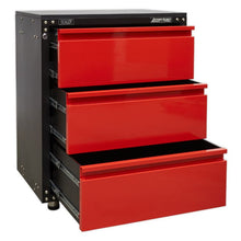 Load image into Gallery viewer, Sealey Modular 3 Drawer Cabinet, Worktop 665mm
