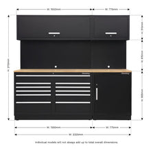 Load image into Gallery viewer, Sealey 2.3M Storage System - Oak Worktop (Premier)

