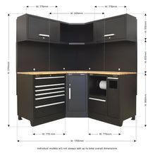 Load image into Gallery viewer, Sealey 1.7M Corner Storage System - Oak Worktop (Premier)
