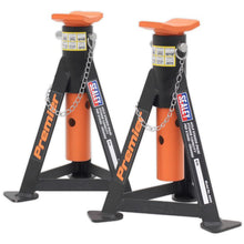 Load image into Gallery viewer, Sealey Axle Stands (Pair) 3 Tonne Capacity per Stand - Orange
