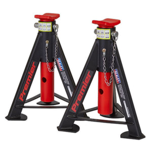 Sealey Axle Stands (Pair) 6 Tonne Capacity per Stand - Red