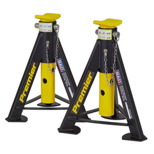 Sealey Axle Stands (Pair) 6 Tonne Capacity per Stand - Yellow