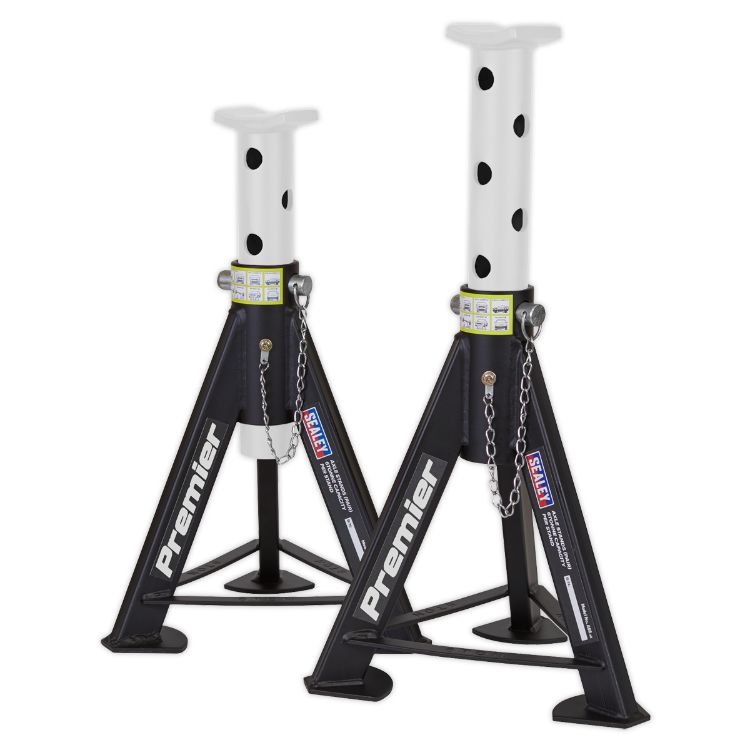 Sealey Axle Stands (Pair) 6 Tonne Capacity per Stand - White