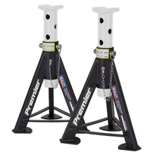 Load image into Gallery viewer, Sealey Axle Stands (Pair) 6 Tonne Capacity per Stand - White

