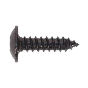 Sealey Self-Tapping Screw 4.2 x 16mm Flanged Head Black Pozi - Pack of 100