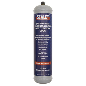 Sealey Gas Cylinder Disposable Carbon Dioxide 390g