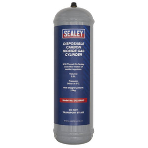 Sealey 1.3kg Disposable Carbon Dioxide Gas Cylinder